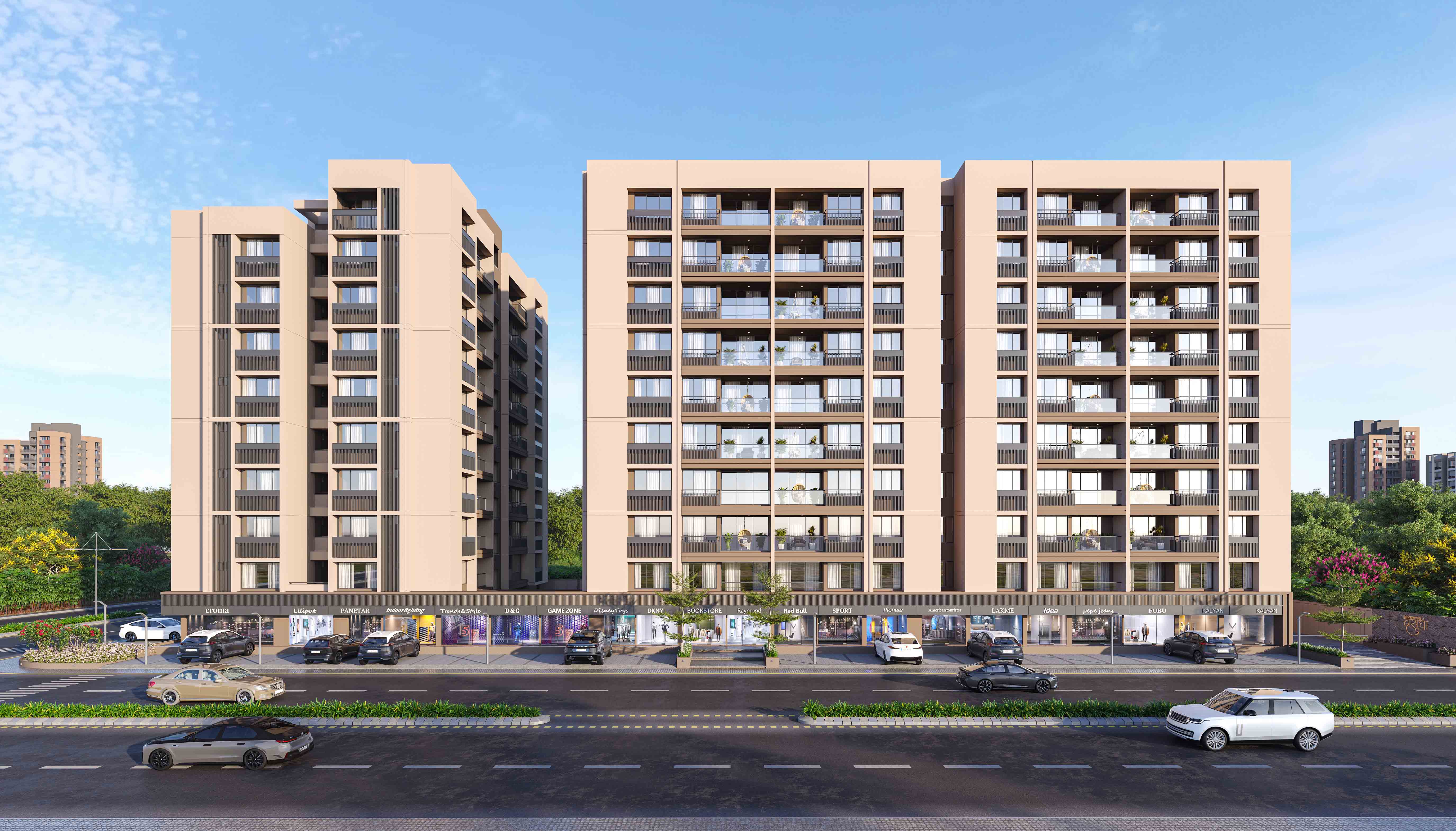 Front View of 3 bhk Apartments 